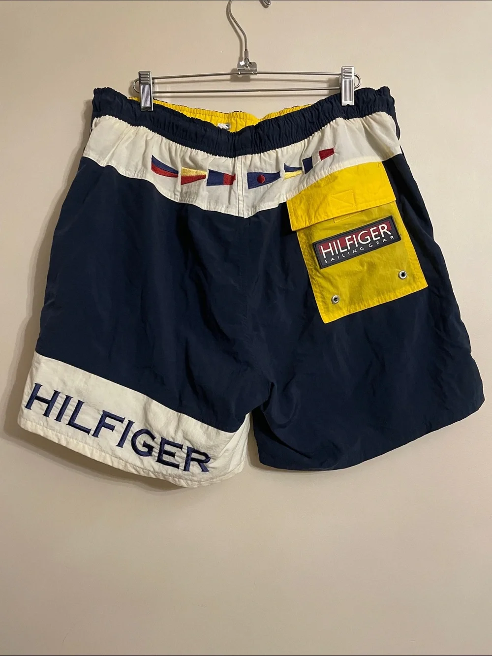 Vintage Tommy Hilfiger Sailing Gear Men’s Swim Trunks Shorts Size M